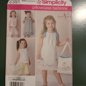 2391 Simplicity Children's Pillowcase Dress Pattern